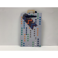Silver/Blue Dotted Gift Bag