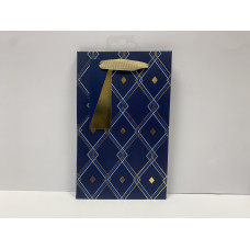 Blue Geometric Gift Bag