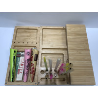!!!! SPECIAL OFFER - Large Wooden Rolling Tray with 9 Pre-Rolled Cones !!!!