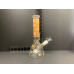 Orange Hemp Leaves Glass Bong
