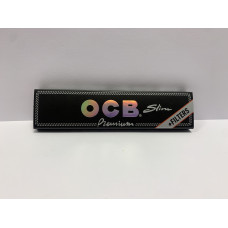 OCB Black Premium King Size Slim with Tips