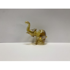 Gold Elephant Shaped Ornamental Glass Pipe