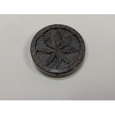 Round Stone Hemp Leaf Pipe