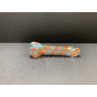 Blue & Orange Glass Pipe