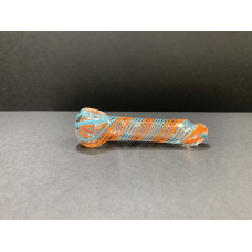Blue & Orange Glass Pipe