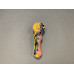 Yellow, Red & Blue Glass Pipe